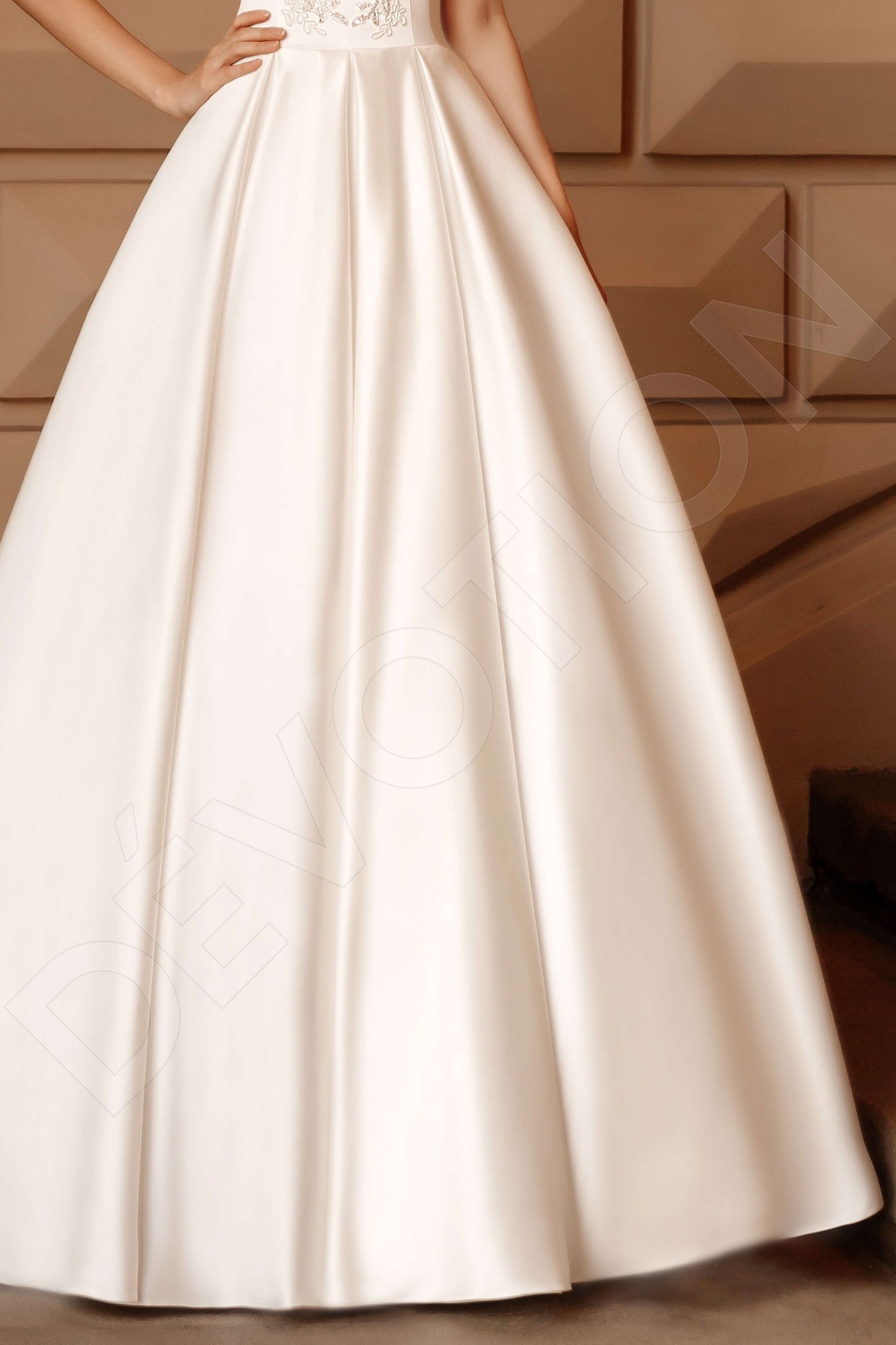 Gloria Full back Princess/Ball Gown Sleeveless Wedding Dress 4