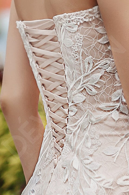 Lilacia Full back Trumpet/Mermaid Sleeveless Wedding Dress 5