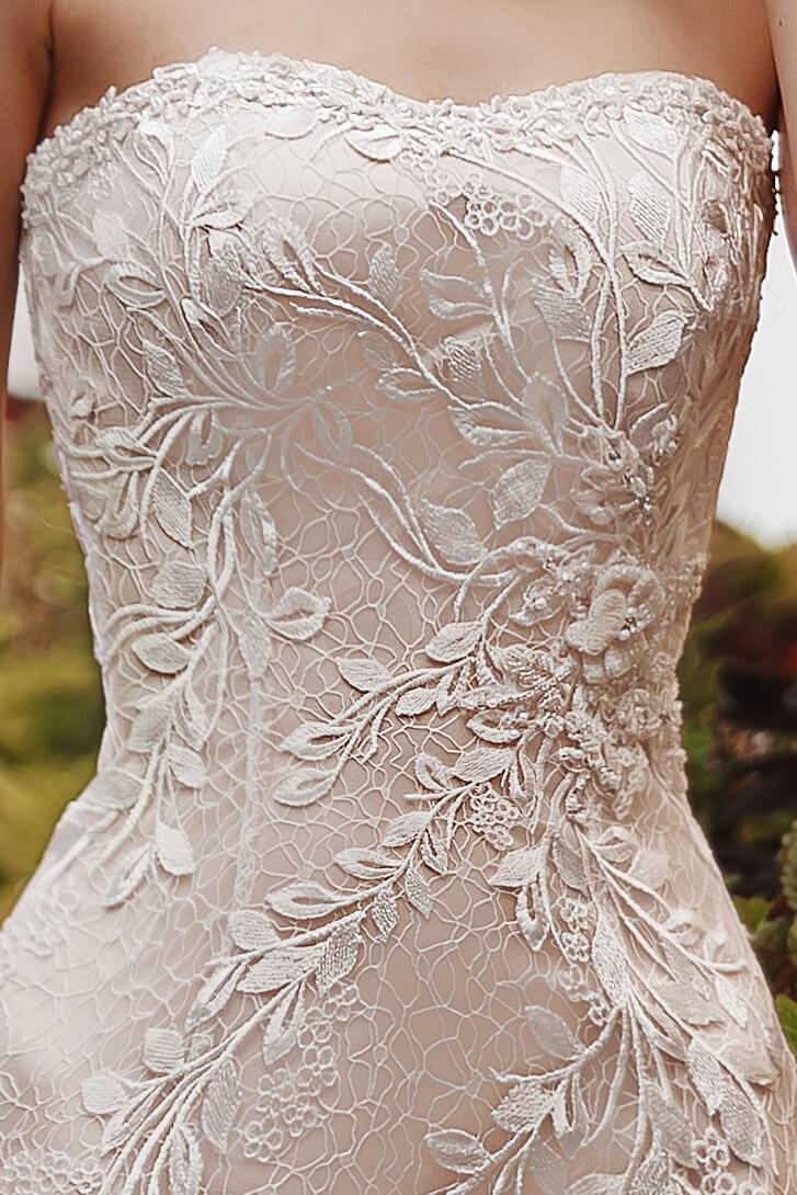 Lilacia Full back Trumpet/Mermaid Sleeveless Wedding Dress 7