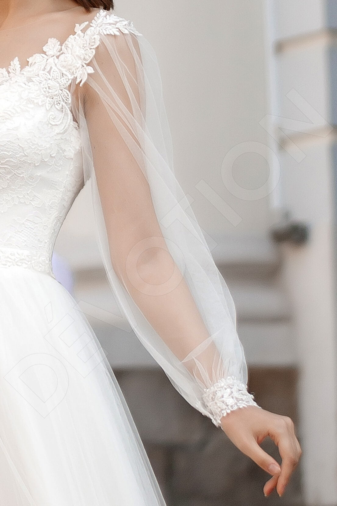 Annoris Full back A-line Long sleeve Wedding Dress 6