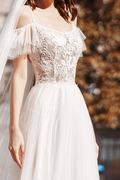 Klarisia Full back A-line Straps Wedding Dress 3