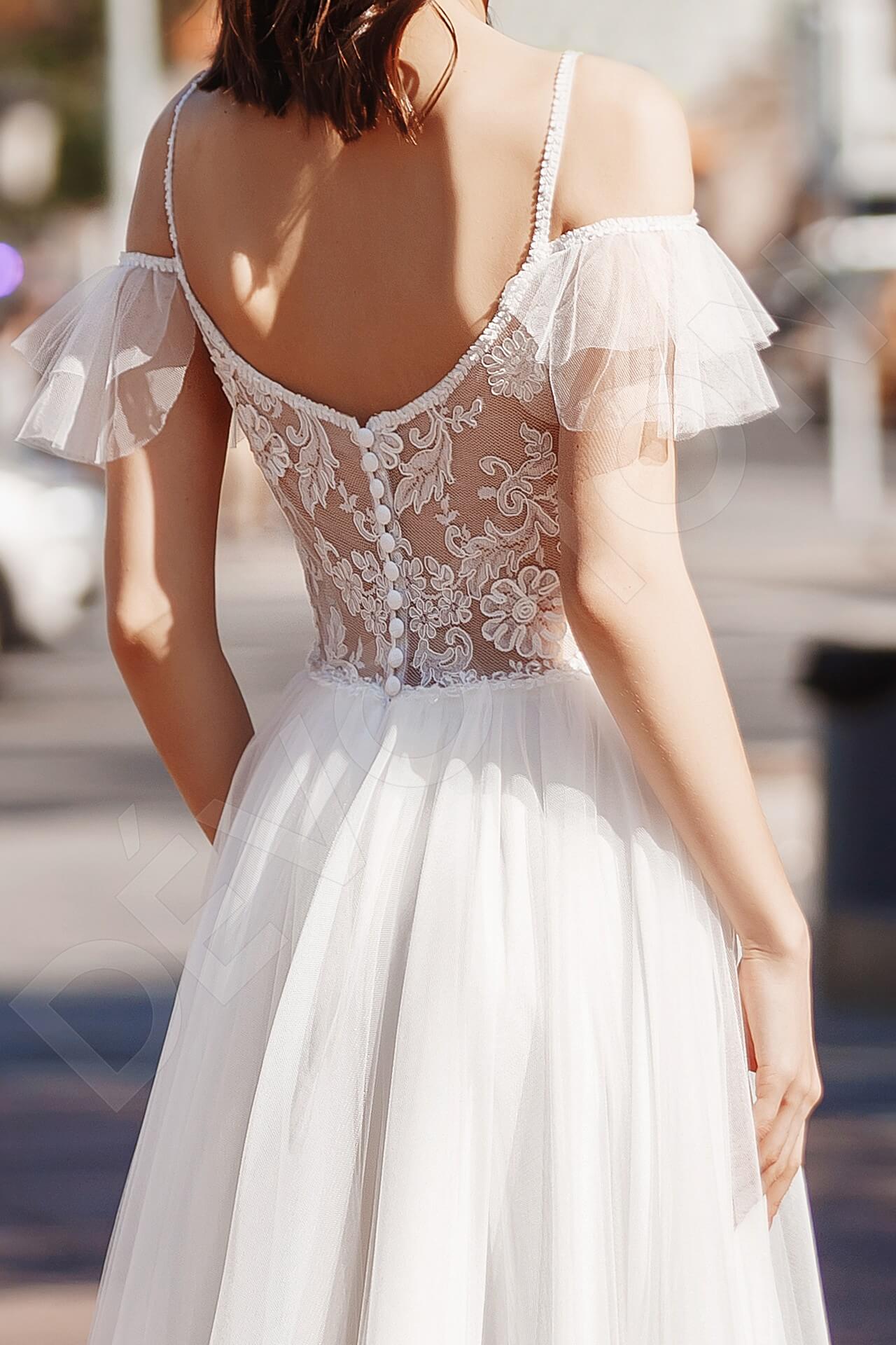 Klarisia Full back A-line Straps Wedding Dress 4