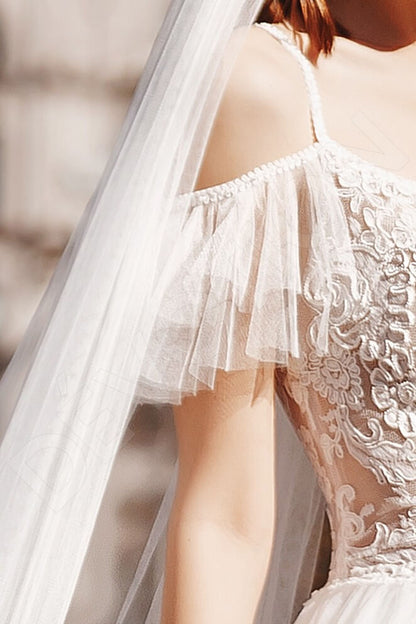 Klarisia Full back A-line Straps Wedding Dress 6