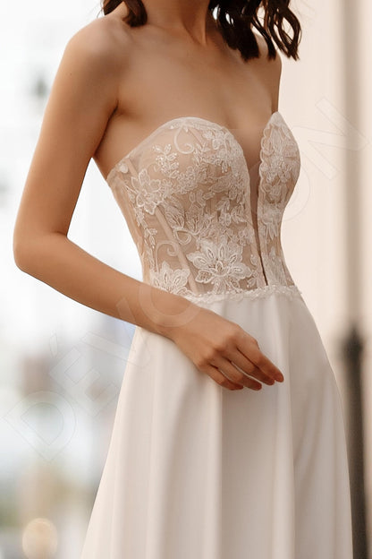 Pumila Open back A-line Sleeveless Wedding Dress 2