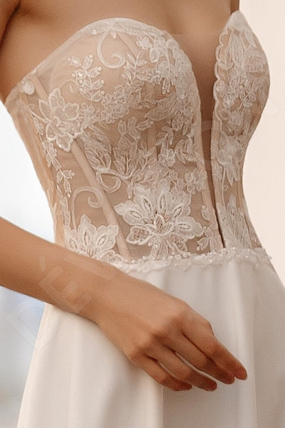 Pumila Open back A-line Sleeveless Wedding Dress 6