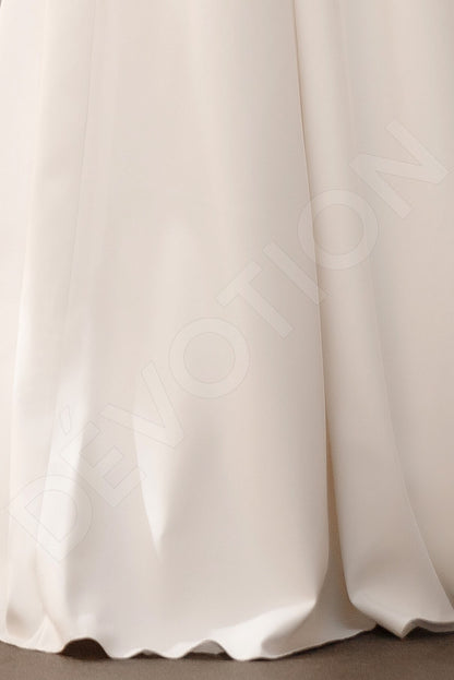 Pumila Open back A-line Sleeveless Wedding Dress 7