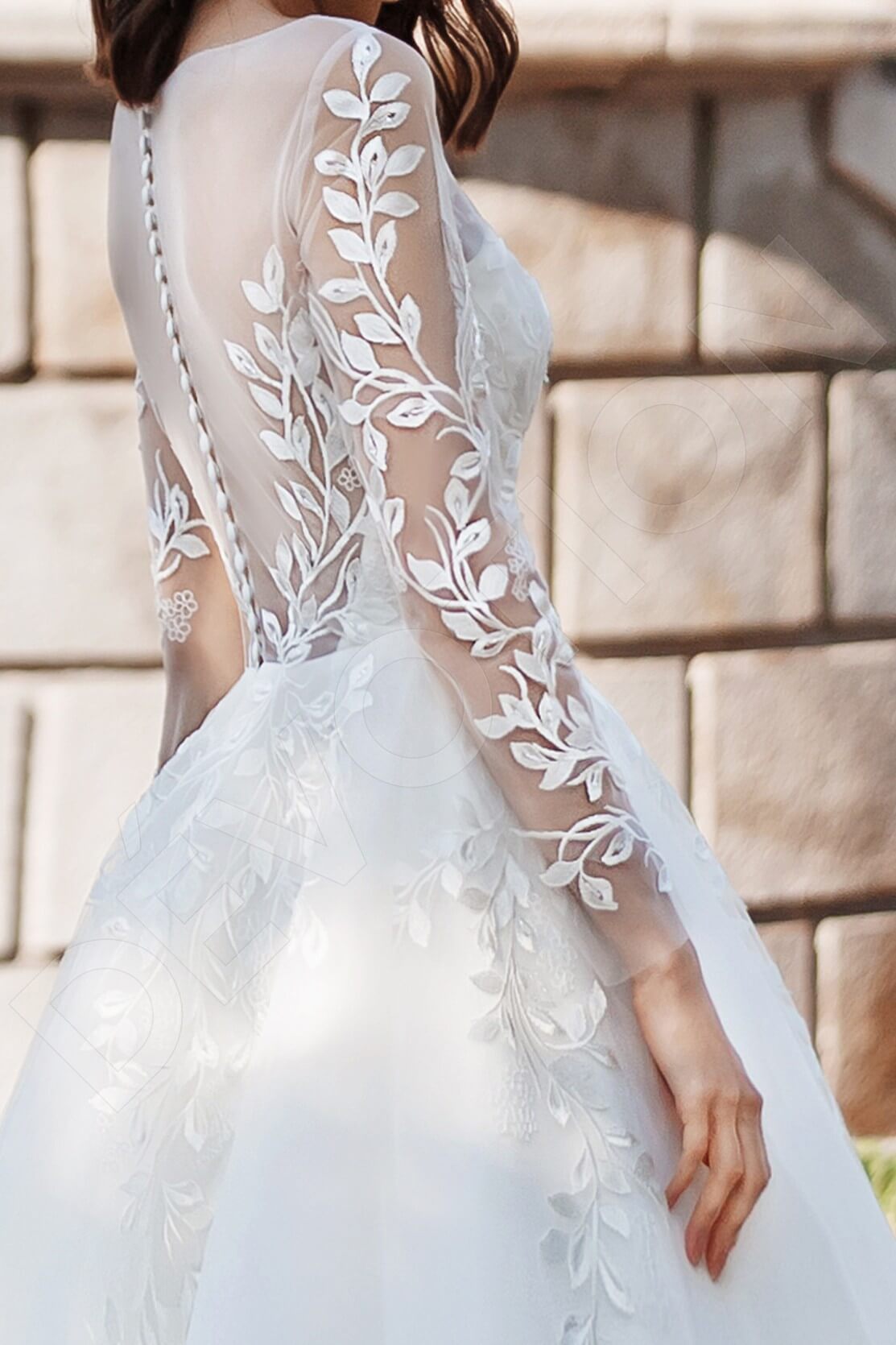 Villosa Princess/Ball Gown Boat/Bateau Ivory Wedding dress