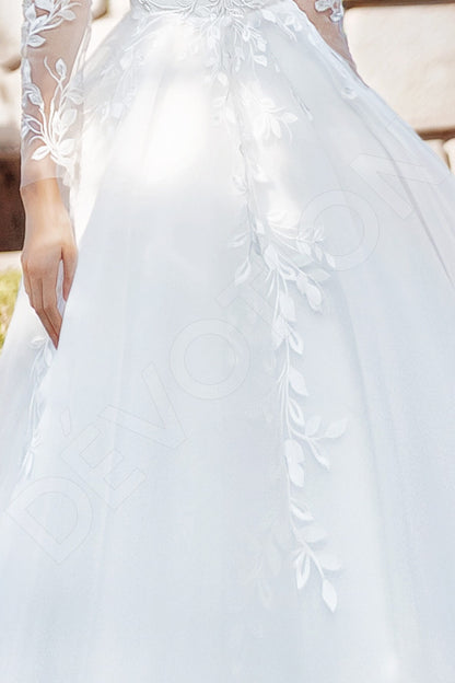 Villosa Full back Princess/Ball Gown Long sleeve Wedding Dress 5