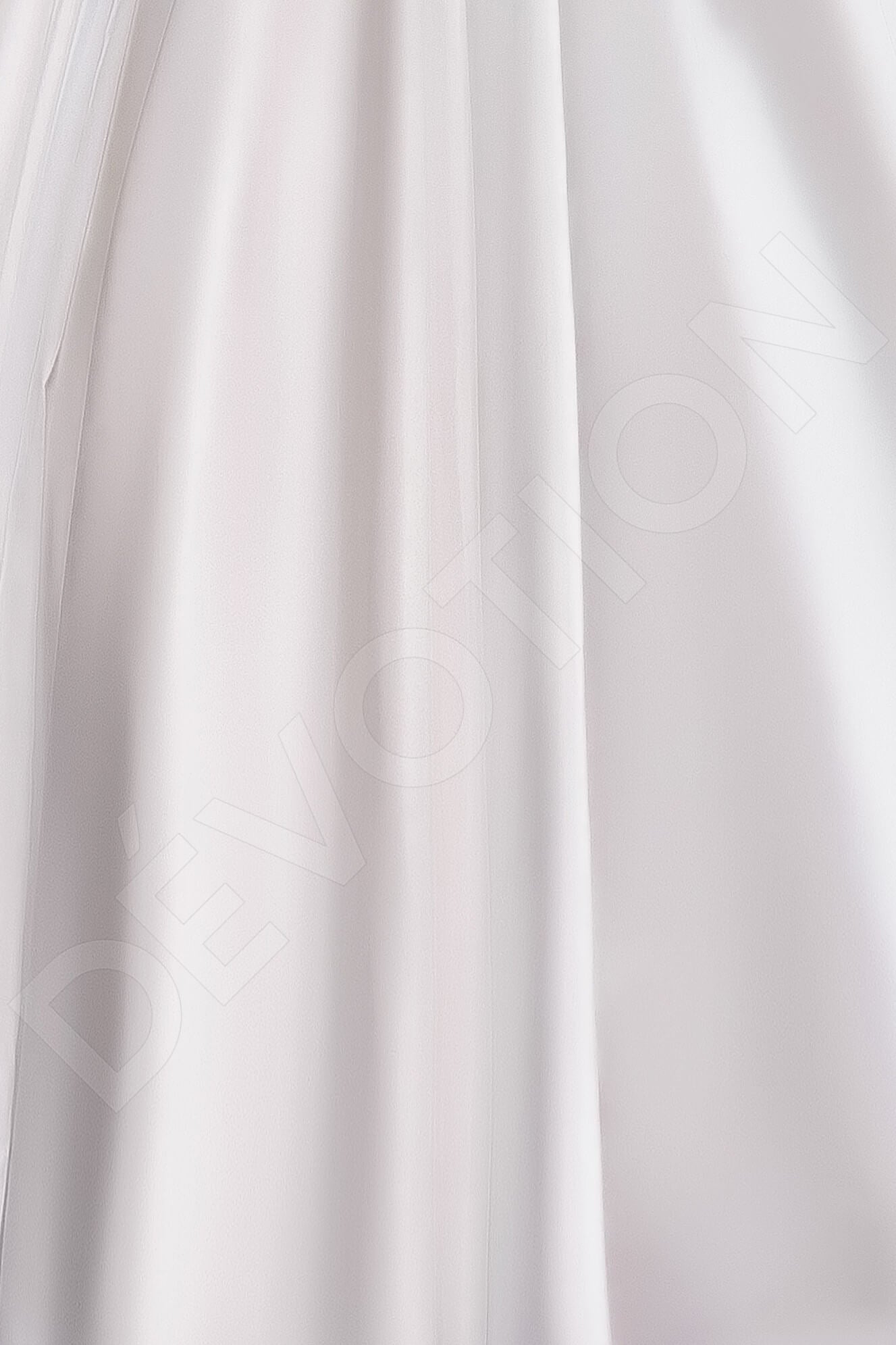 Fernia Full back A-line Short/ Cap sleeve Wedding Dress 7