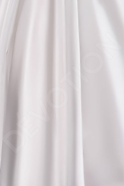 Fernia Full back A-line Short/ Cap sleeve Wedding Dress 7