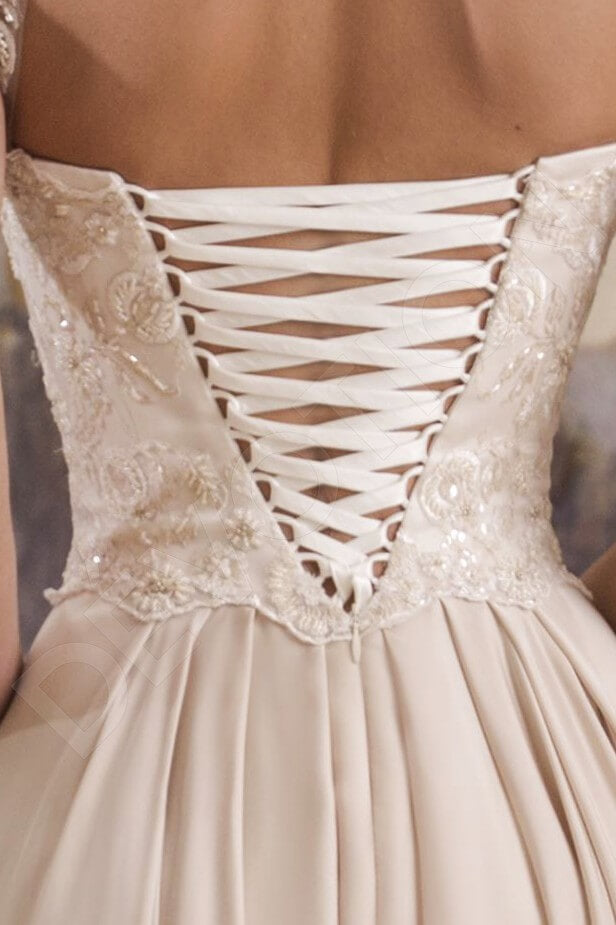 Nanette Open back A-line Sleeveless Wedding Dress 5