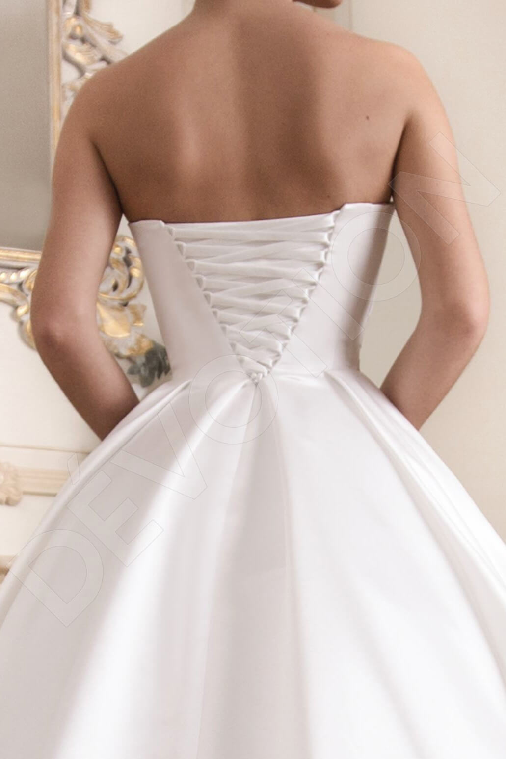 Mona Open back Princess/Ball Gown Sleeveless Wedding Dress 4