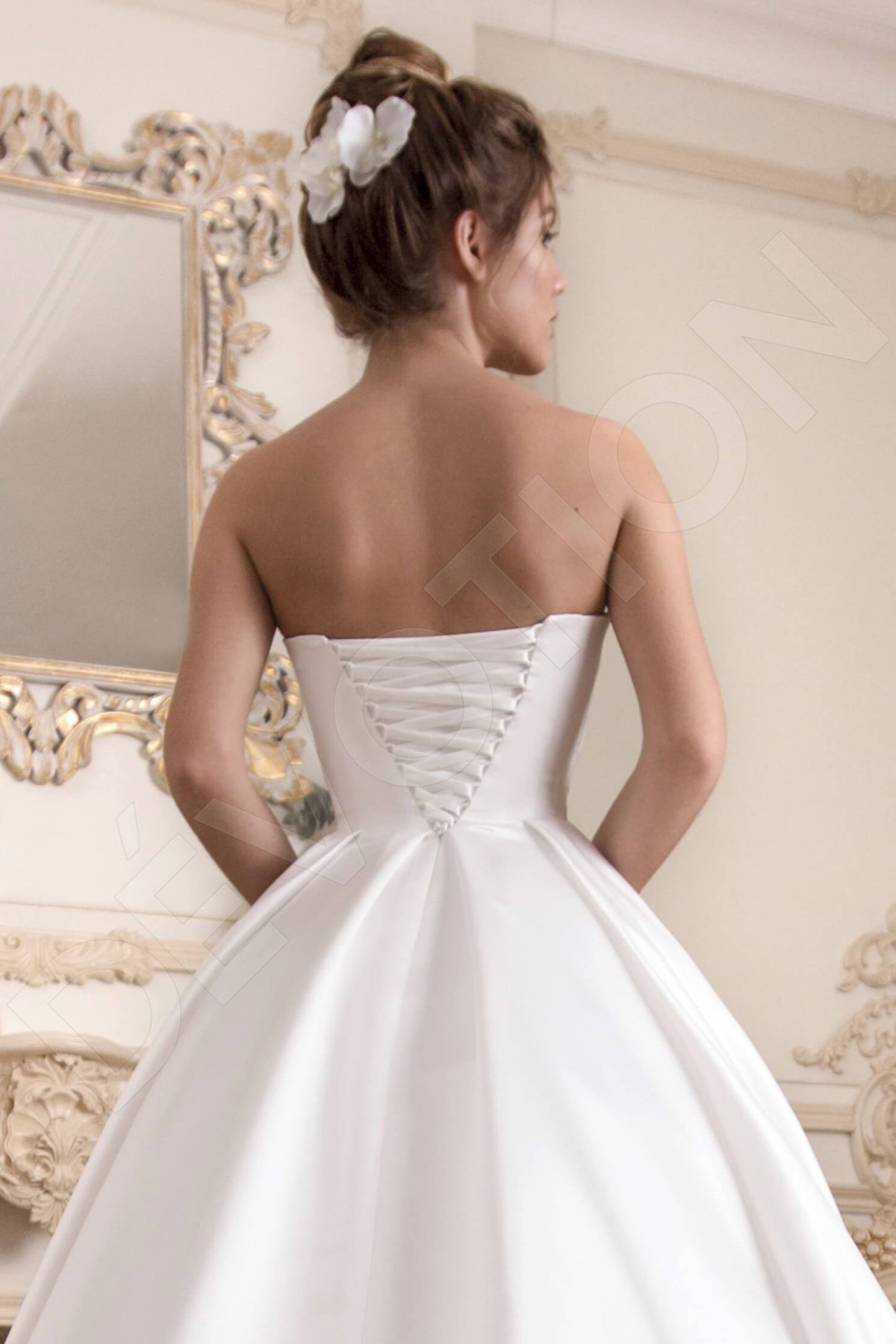 Mona Open back Princess/Ball Gown Sleeveless Wedding Dress 7