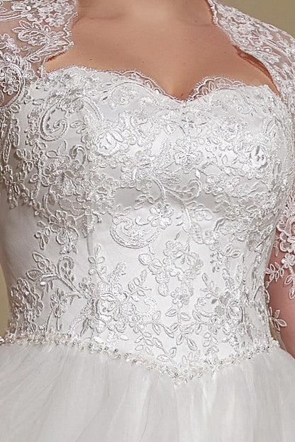 Orrie Full back Princess/Ball Gown 3/4 sleeve Wedding Dress 4