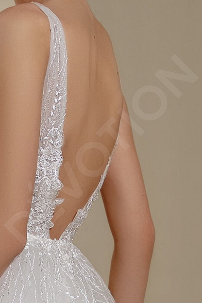 Kittie Open back A-line Straps Wedding Dress 7