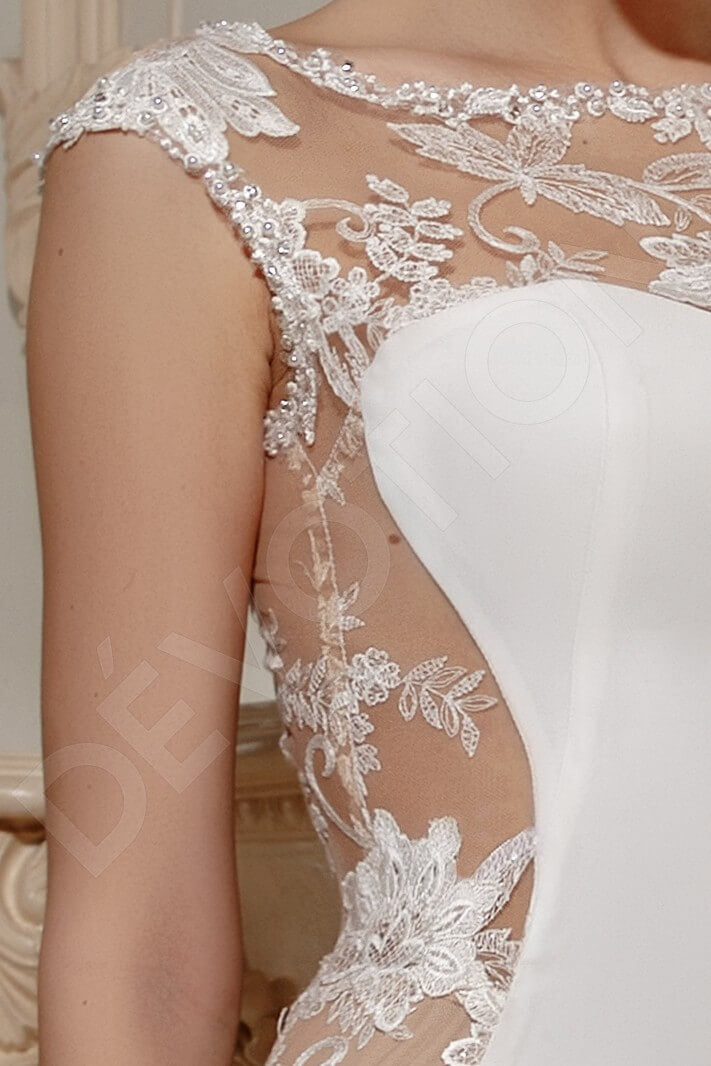 Yamilia Full back Sheath/Column Sleeveless Wedding Dress 6