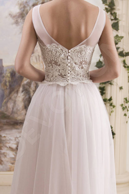 Celestina Open back A-line Sleeveless Wedding Dress 3