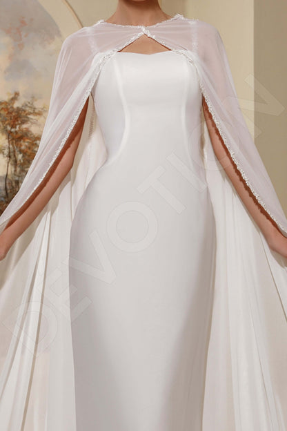 Daphie Full back Sheath/Column Straps Wedding Dress 2