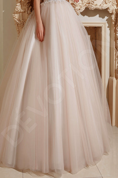 Delila Full back Princess/Ball Gown Short/ Cap sleeve Wedding Dress 4