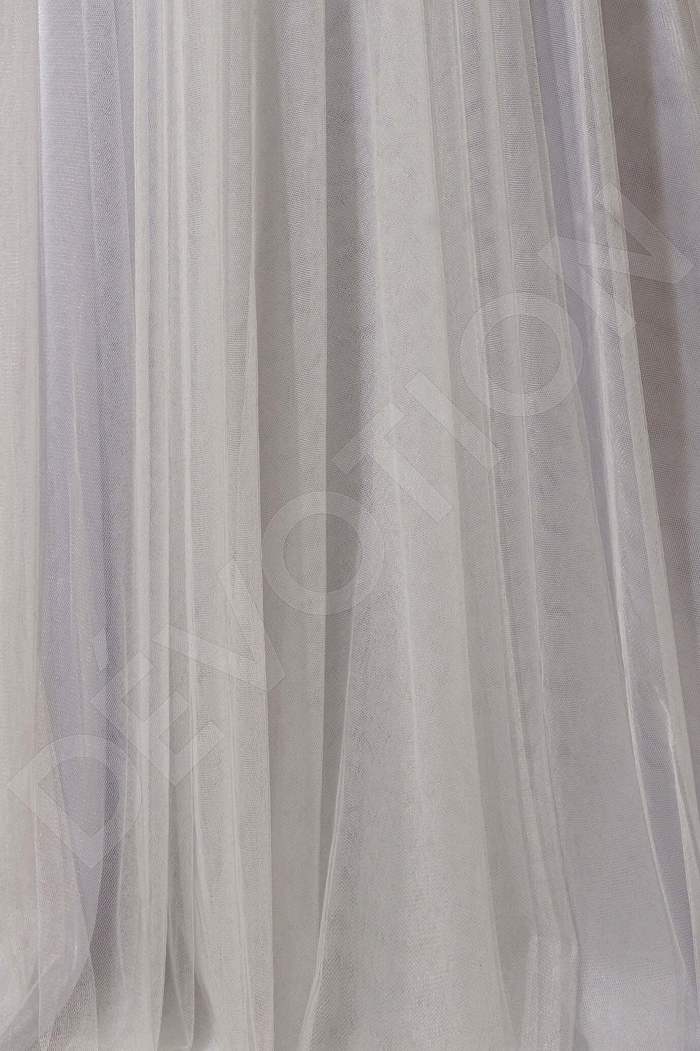 Dorrie A-line Illusion Grayviolet Wedding dress