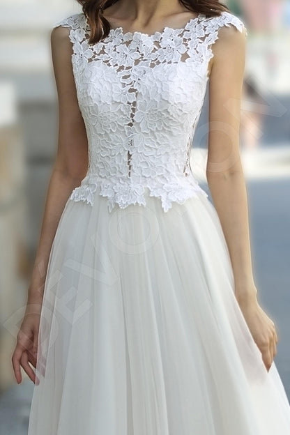 Avellana Open back A-line Sleeveless Wedding Dress 2
