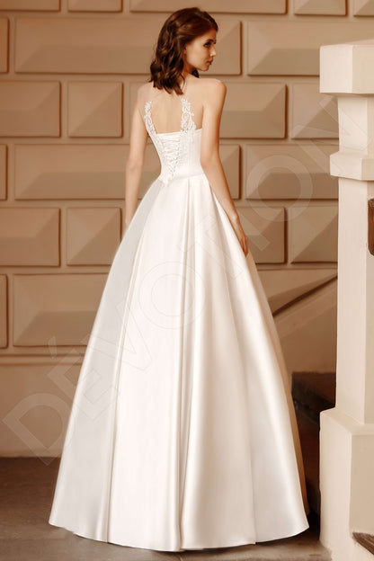 Gloria Full back Princess/Ball Gown Sleeveless Wedding Dress Back
