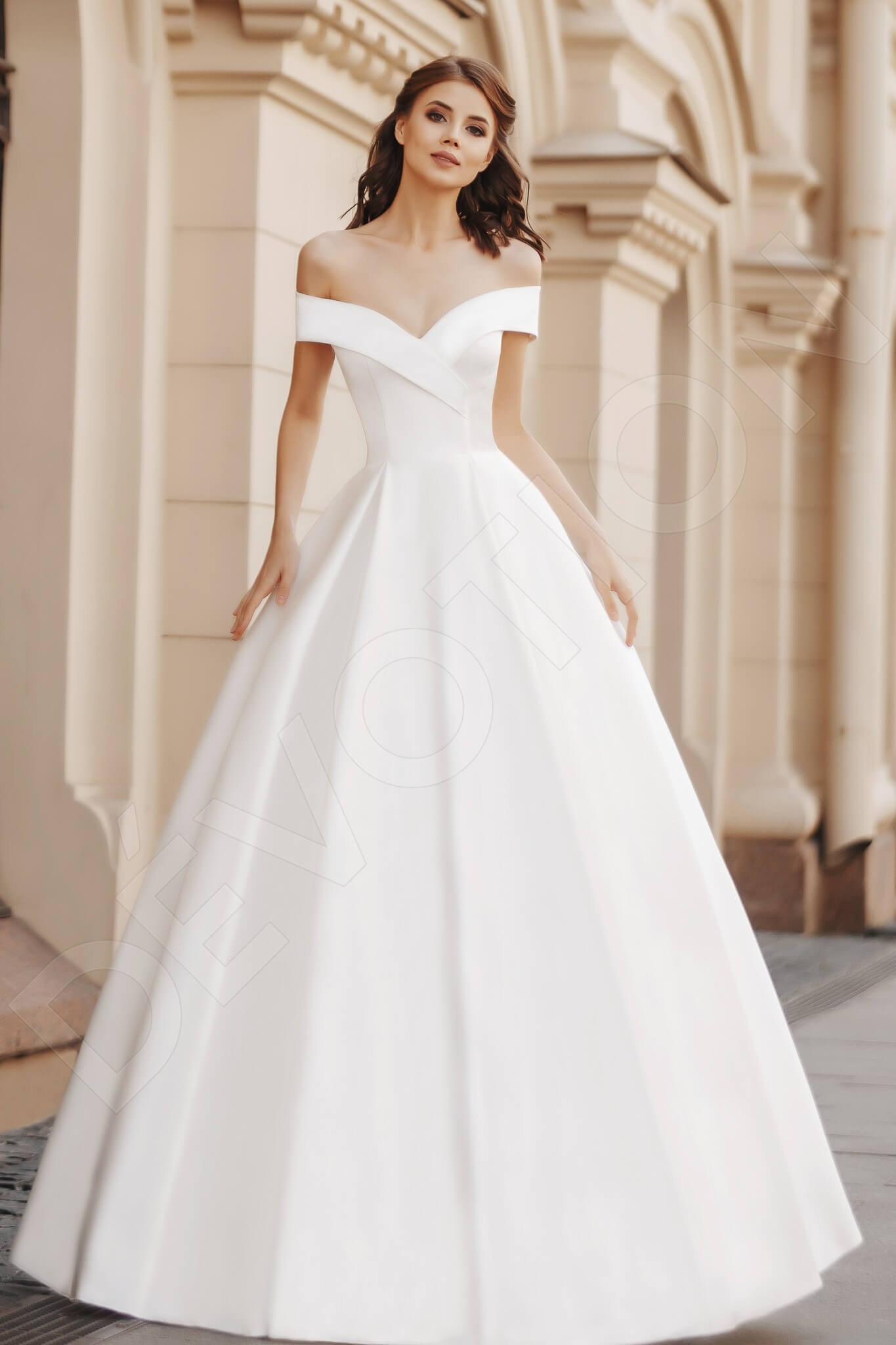 Beatris Full back Princess/Ball Gown Sleeveless Wedding Dress