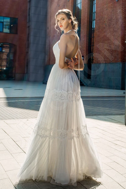 Maeva Open back A-line Straps Wedding Dress 3