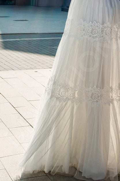 Maeva Open back A-line Straps Wedding Dress 7