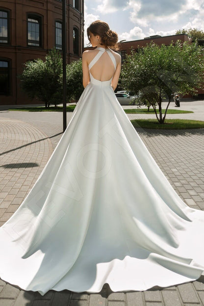 Alyndra Open back A-line Straps Wedding Dress Back