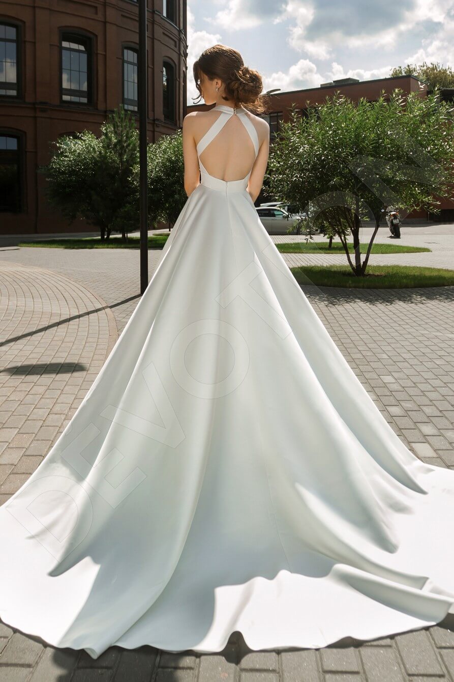 Alyndra A-line V-neck Ivory Wedding dress