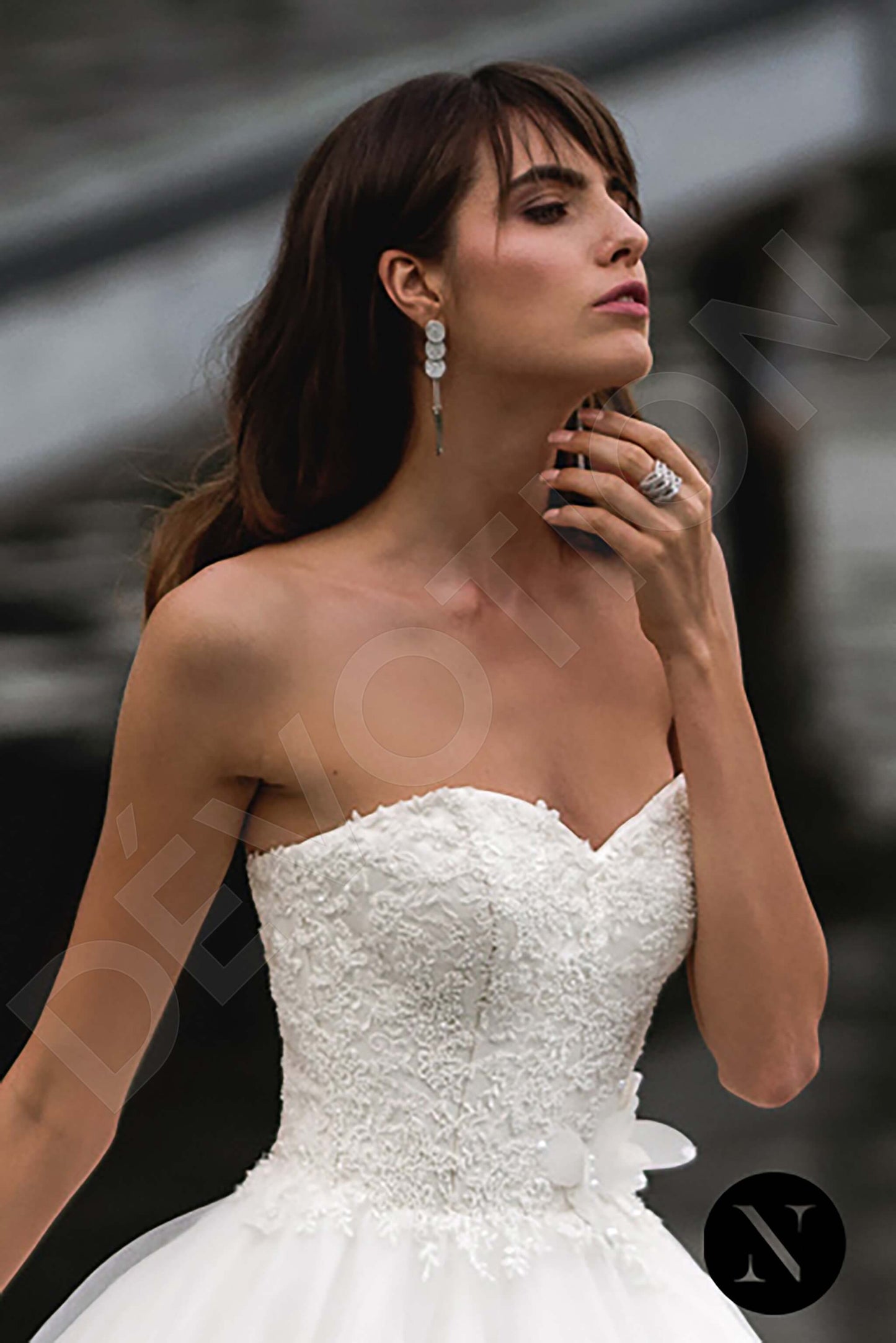 Esperanza Open back Princess/Ball Gown Strapless Wedding Dress 2