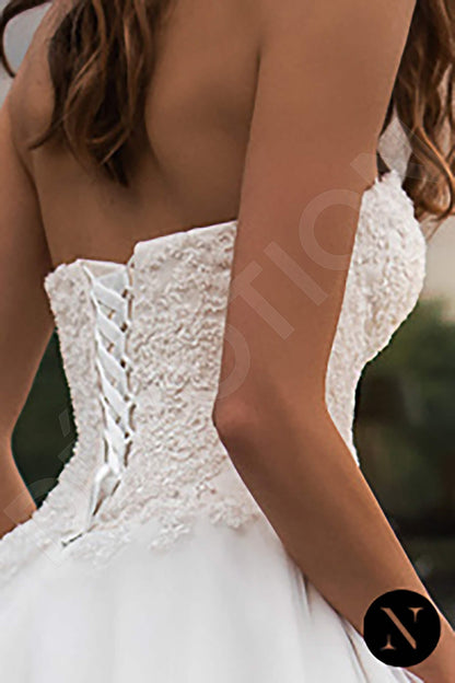 Esperanza Open back Princess/Ball Gown Strapless Wedding Dress 5