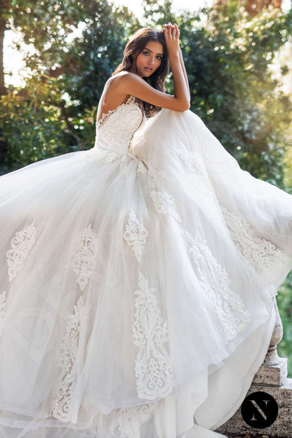Amore Illusion back Princess/Ball Gown Sleeveless Wedding Dress 2