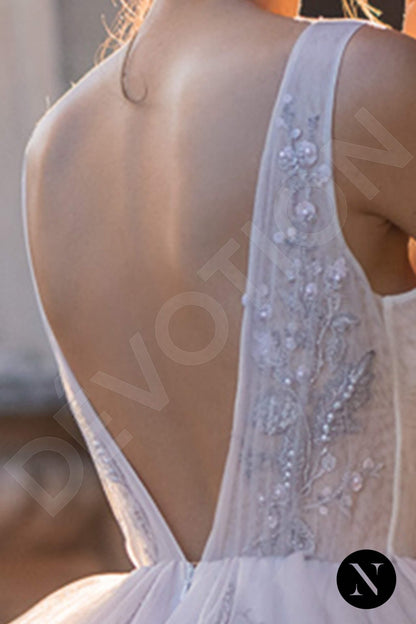 Bluebell Open back A-line Sleeveless Wedding Dress 4