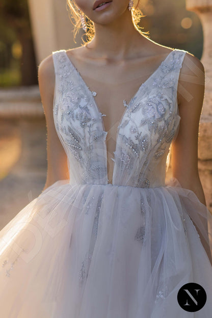 Bluebell Open back A-line Sleeveless Wedding Dress 5