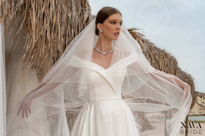 Amanella Open back A-line Sleeveless Wedding Dress 7