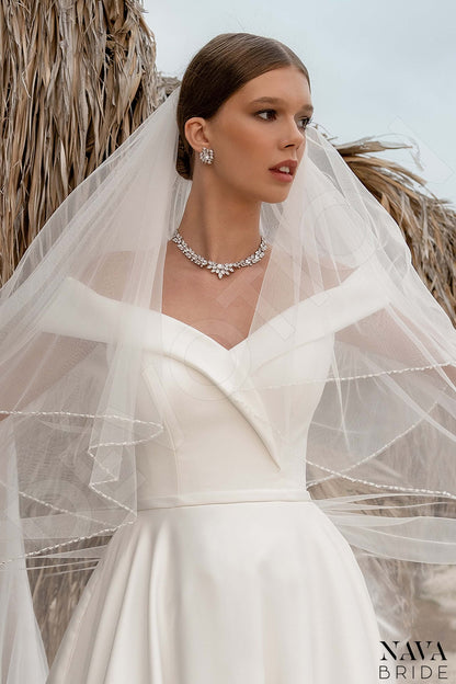 Amanella Open back A-line Sleeveless Wedding Dress 2
