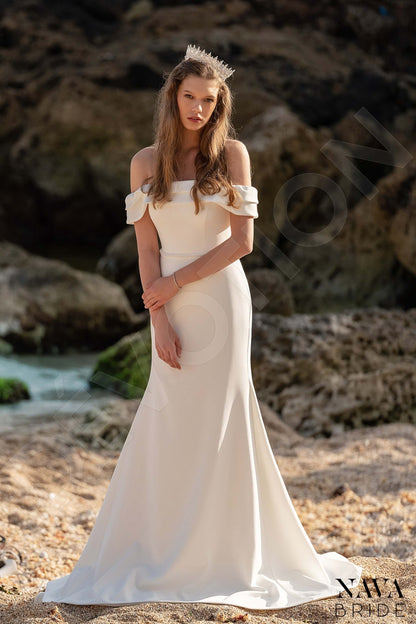Aphelia Open back Trumpet/Mermaid Sleeveless Wedding Dress 3