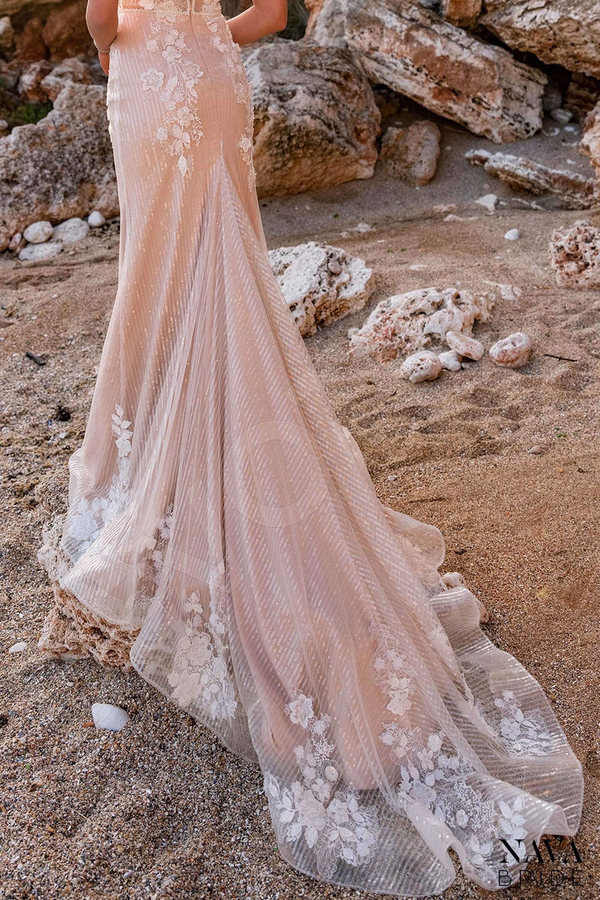 Gracida Trumpet/Mermaid Illusion Nude Wedding dress