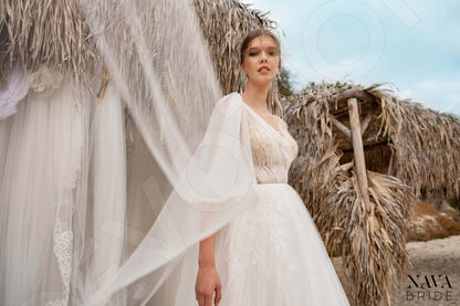 Kaylee Full back A-line Sleeveless Wedding Dress 6