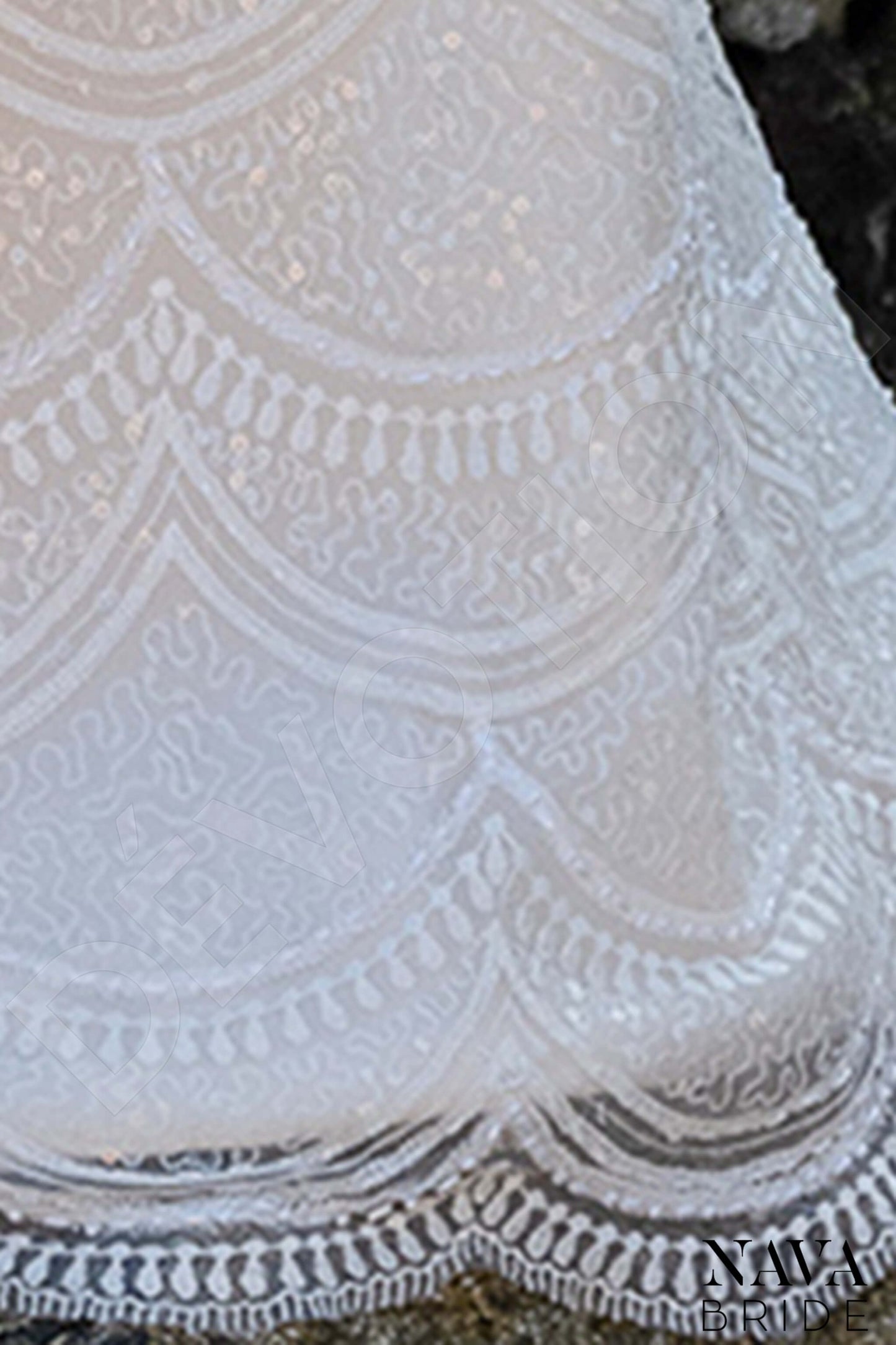 Veronia Open back Trumpet/Mermaid Sleeveless Wedding Dress 7
