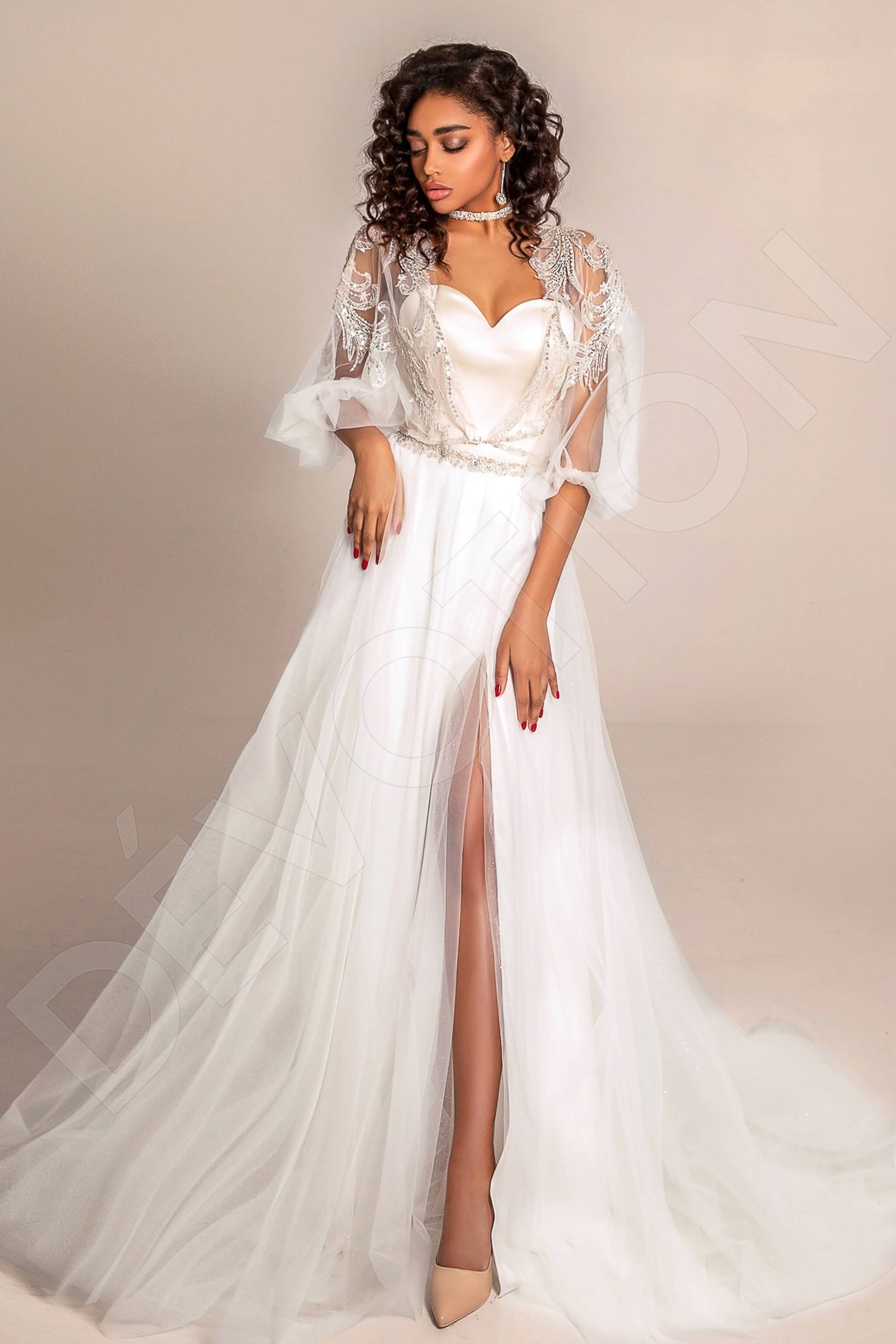 Ciarina A-line Sweetheart Ivory Carne Wedding dress