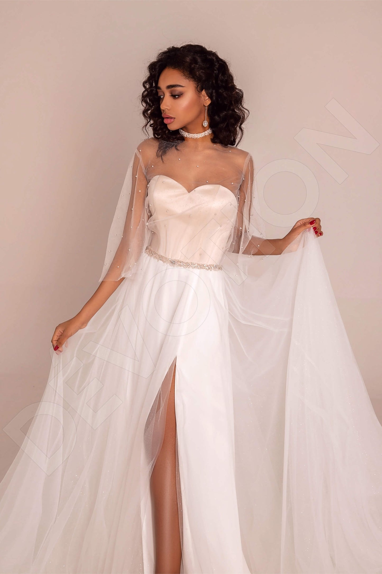 Ciarina Open back A-line Sleeveless Wedding Dress 3