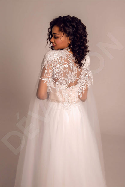 Ciarina Open back A-line Sleeveless Wedding Dress Back