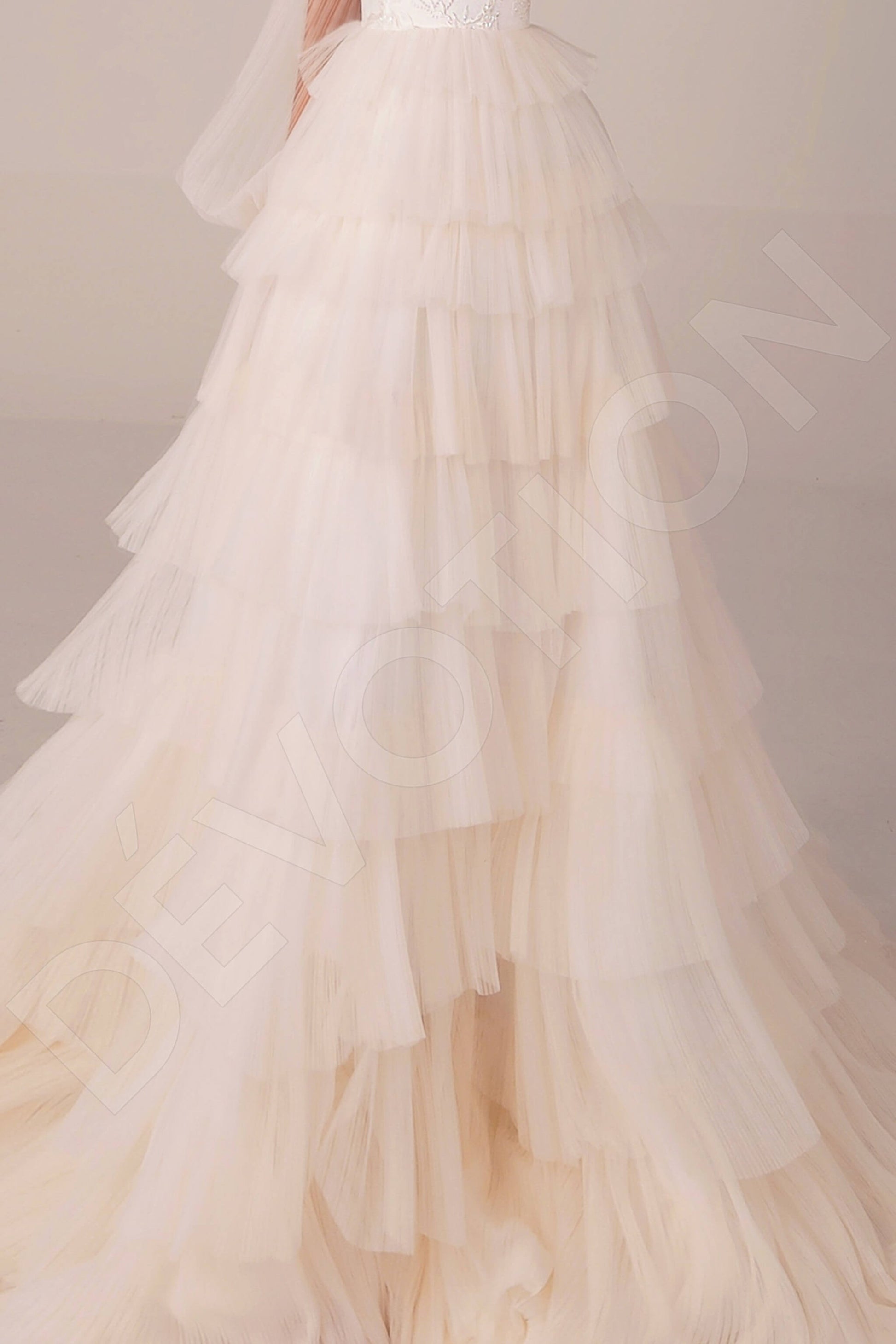 Kayle A-line Illusion Ivory Wedding dress