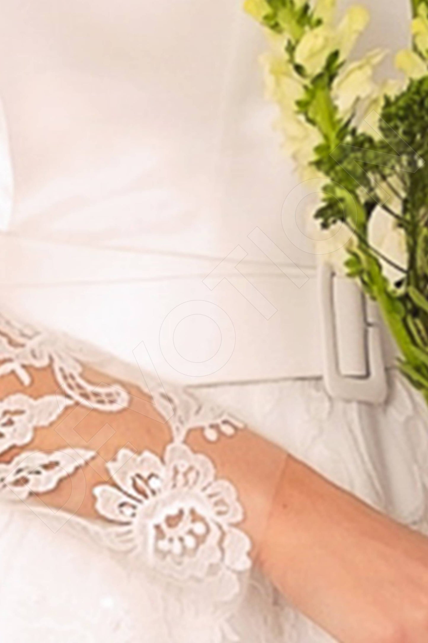 Mollie Full back A-line Long sleeve Wedding Dress 4