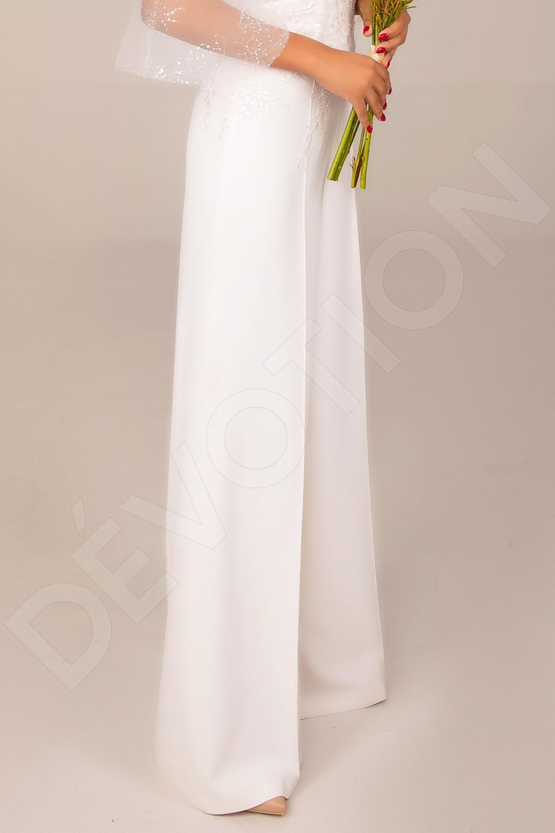 Nailah Pants Jewel Ivory Wedding dress