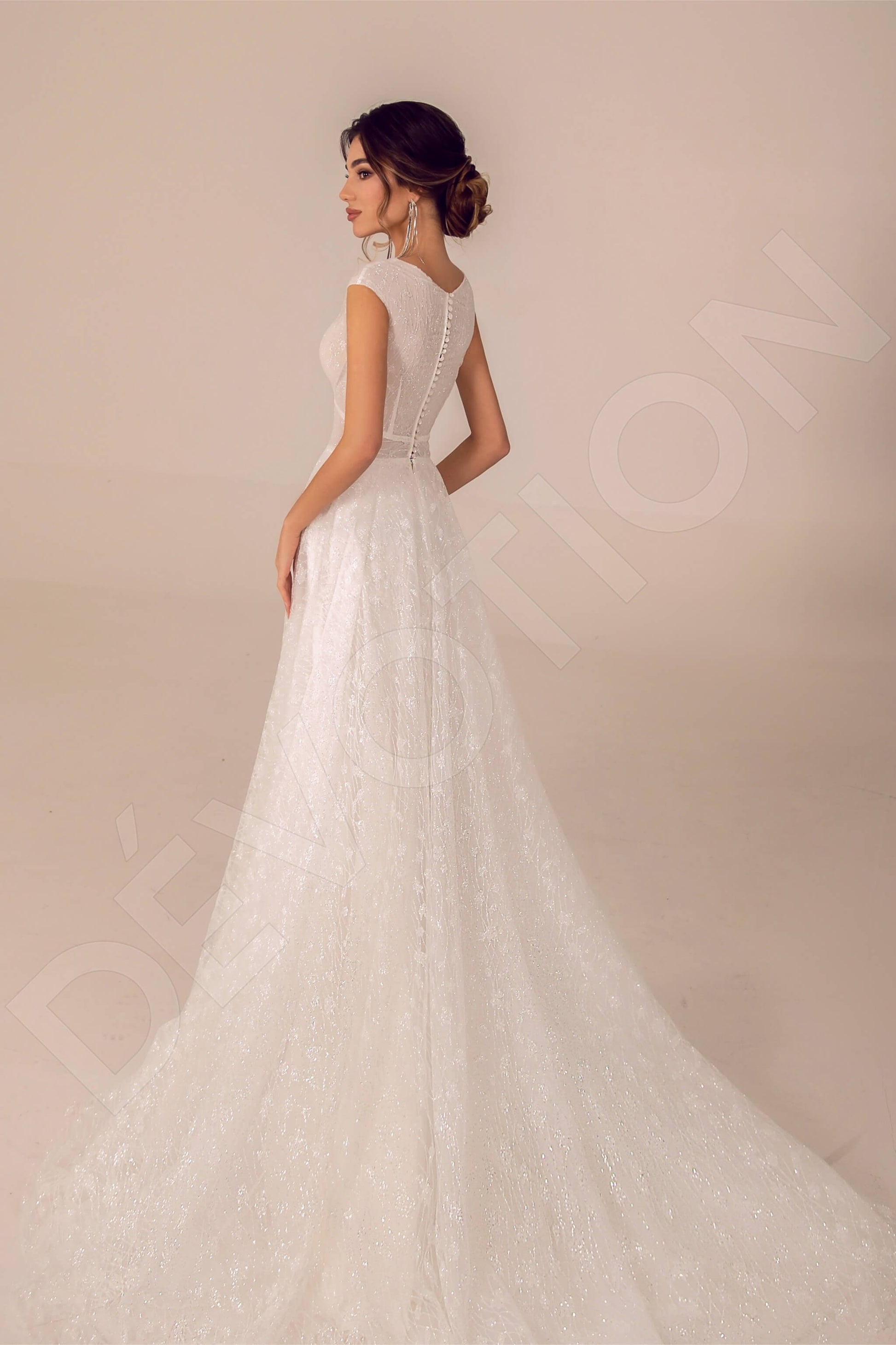 Rosalina A-line V-neck Ivory Wedding dress
