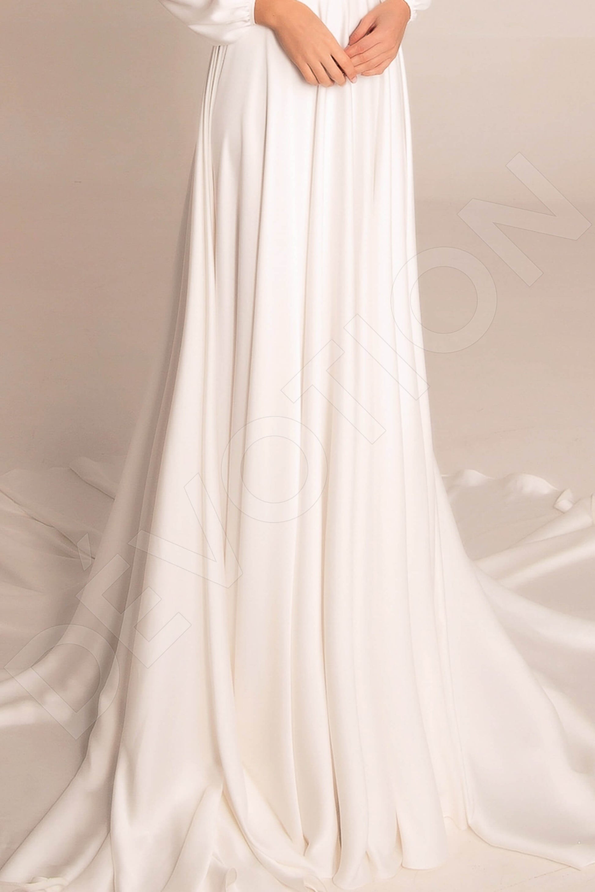 Winnie A-line V-neck Ivory Wedding dress